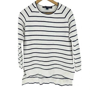 French Connection Ribbed cotton nautical sailor sweater